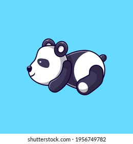 Vector Of Cute Panda Icon. Flat Of Cute Panda Icon. Flat design vector illustration for web banner, web and mobile, infographics. Vector Cute Panda Icon Graphic.