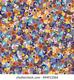 Vector cute pattern in small flower. Small colorful flowers. Motley illustration. Spring floral background. The elegant the template for fashion prints.