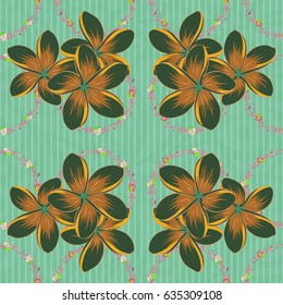 Vector cute pattern in small flower. Small colorful flowers. Spring floral background. The elegant the template for fashion prints. Motley illustration.