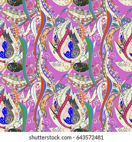 Vector cute pattern in small flower. Spring floral background with blue flowers. Motley illustration. The elegant the template for fashion prints. 