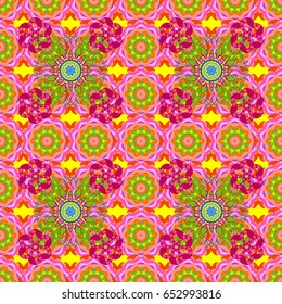 Vector cute pattern in small flower. Motley illustration. Small colorful flowers. The elegant the template for fashion prints. Spring floral background with flowers.