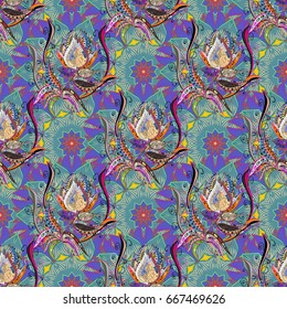 Vector cute pattern in small flower. The elegant the template for fashion prints. Small colorful flowers. Spring floral background with flowers. Motley illustration.