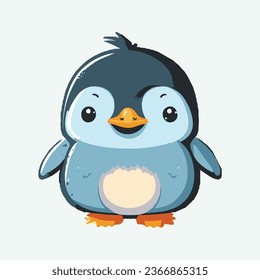 vector cute penguin cartoon style