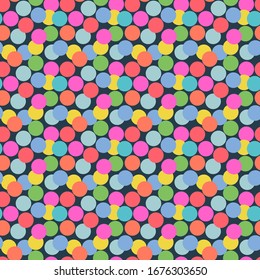 Polka vectorial lindo salpicado sin fisuras fondo de patrón