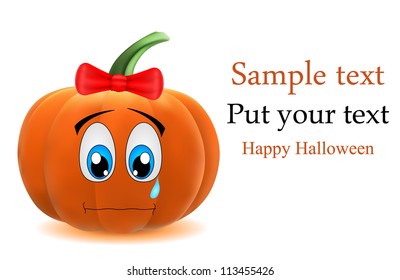 vector cute pumpkin, dedicated to Halloween