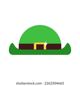 Vector Cute Saint Irish Hat Cartoon Isolated