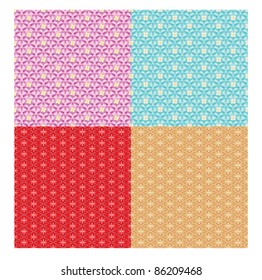 vector cute seamless patterns