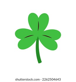 Vector Cute Shamrock Icon Emoji Cartoon Isolated