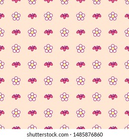 vector Cute simple seamless pattern. cartoon background