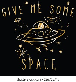 vector cute Space cosmic robot hero and cute rocket sketch