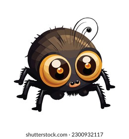 vector cute spider cartoon style