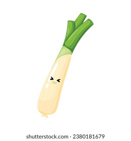  	
Vector cute spring onions cartoon illustration hand drawn