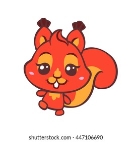 vector cute squirrell