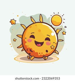 Vektorsüßer Sonnenkartoon-Stil