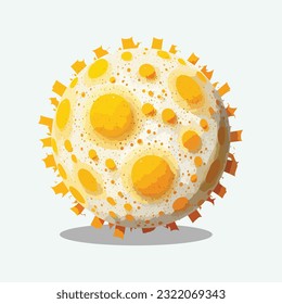 vector cute sun planet cartoon style