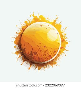 vector cute sun planet cartoon style