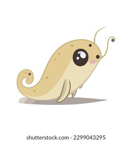 vector cute tadpole cartoon style