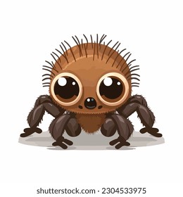 vector cute tarantula cartoon style