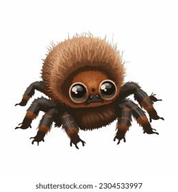 estilo vectorial lindo tarantula dibujos animados