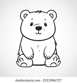 Vector lindo oso de peluche ilustración