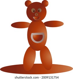 Vector cute teddy bear for you.