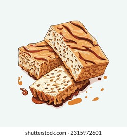 vector cute tempeh cartoon style