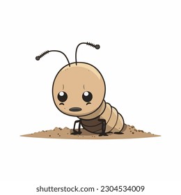 vector cute termite cartoon style