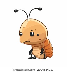 vector cute termite cartoon style