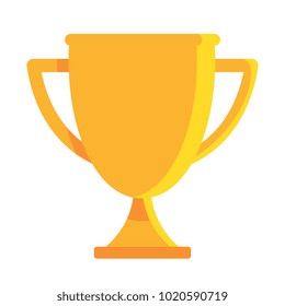 Vector cute trophy colorful isolated