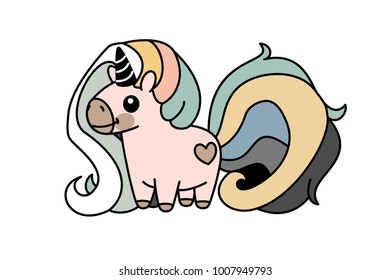 vector cute unicorn poster art. Cartoon scandi nursery print. Graphic pattern scandinavian style. Nordic simple bedroom design for kids. Children card. Baby patch badge isolated on white background 03