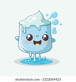 vector cute water cartoon style