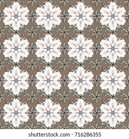 Vector cute watercolor seamless flower pattern. Big set of watercolor floral elements. Can be used for cards, invitations, save the date cards and many more.