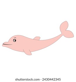 vector cute whale image.
sea ​​creatures idea.