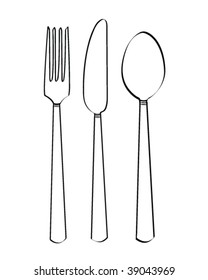 vector cutlery illustration