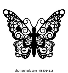 vector cutout butterfly, Laser cutting butterfly wedding place card, Decorative butterfly card. butterfly paper black.