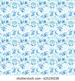 Vector cutout paper lace texture, multicolor tulle on a white background, swirly seamless pattern.