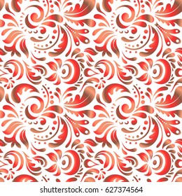 Vector cutout paper lace texture, multicolor tulle on a white background, swirly seamless pattern.