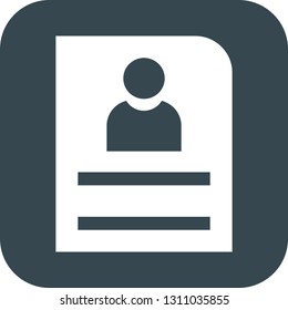 Vector cv icon
