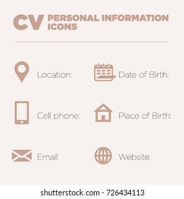 Resume Birth Icons Free Vector Download Png Svg Gif