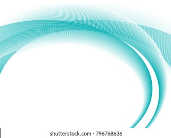 Vector cyan blue color pattern, geometric graphic design, abstract background with curve lines. Banner, poster, cover layout backdrop, abstract wavy curves pattern template.