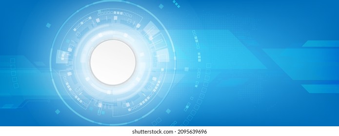 Vector cyber gear with a polygon on blue vintage screen for technology  business background