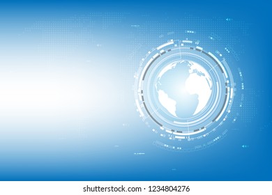 Vector cyber security communication concept with the circuit board for the technology background
