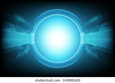 Vector cyber security communication concept with the circuit board for the technology background