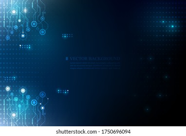 vector cyber technology background.futuris cyber netwrok.