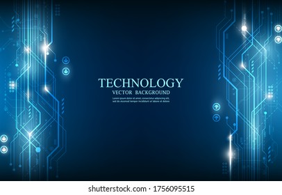 vector cyber technology wallpaper.technology network concept.