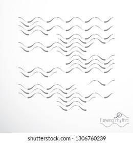 Vector cybernetic background, chaotic abstract lines illustration.