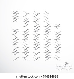 Vector cybernetic background, chaotic abstract lines illustration.