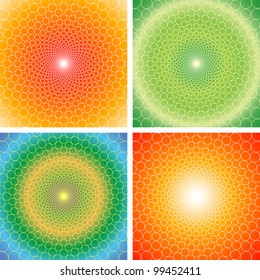Vector cyclic optical illusion background