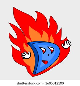 VECTOR D BLUE COLOR AND RED BACKGROUND