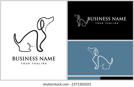 vector dachshund logo design template